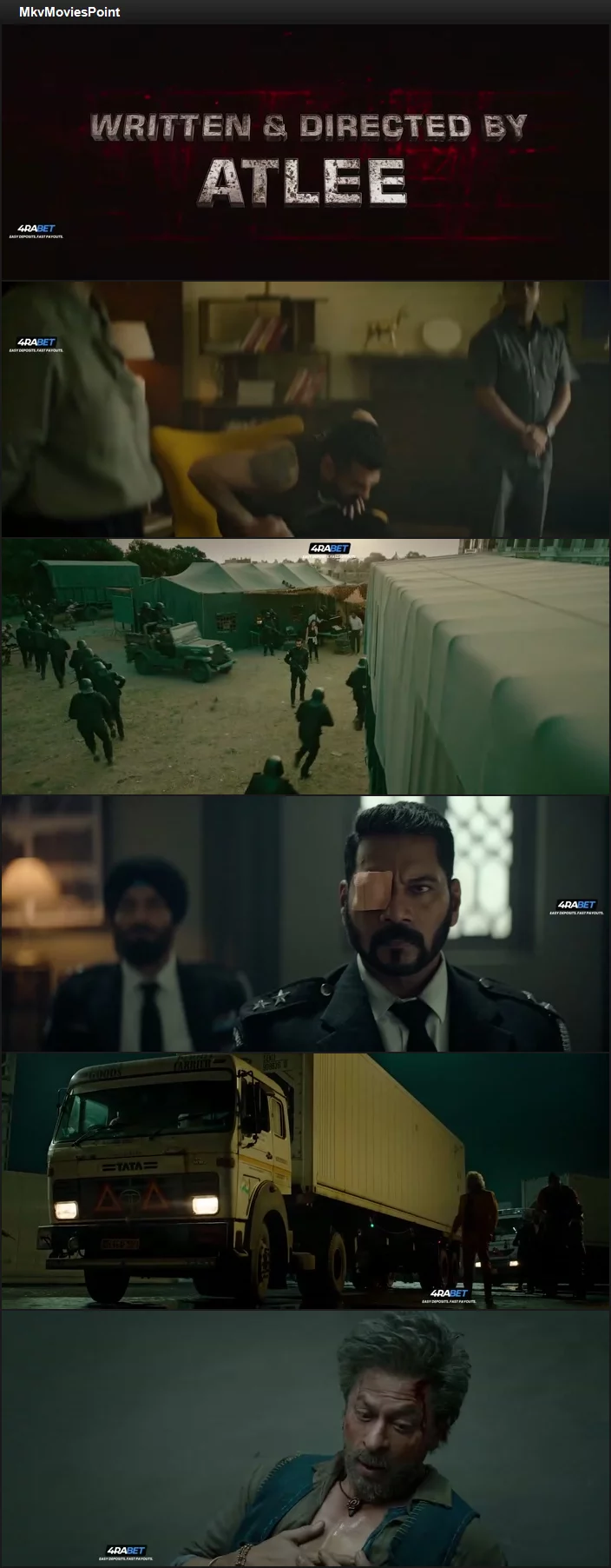 Jawan (2023) Hindi (HQ-Dub) HDRip 720p 480p Full Movie Screenshot