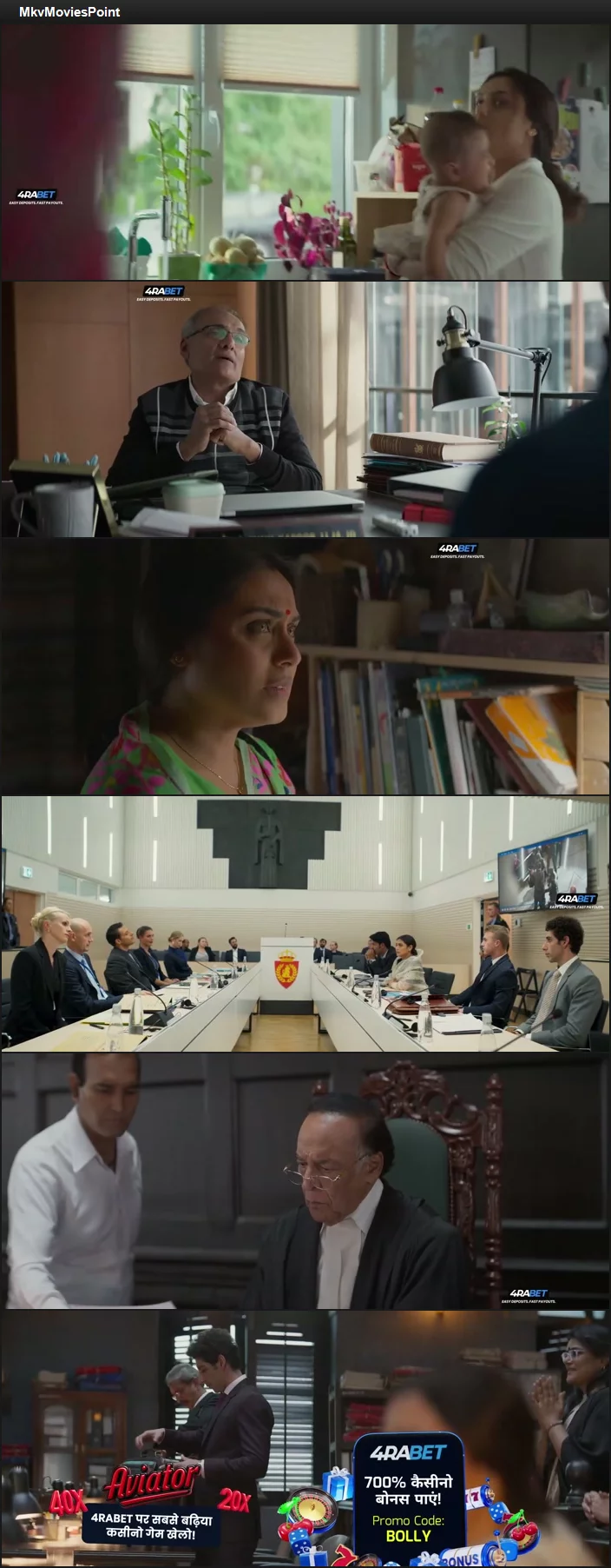 Mrs. Chatterjee vs. Norway (2023) Hindi (HQ-Dub) HDRip 720p 480p Full Movie Screenshot