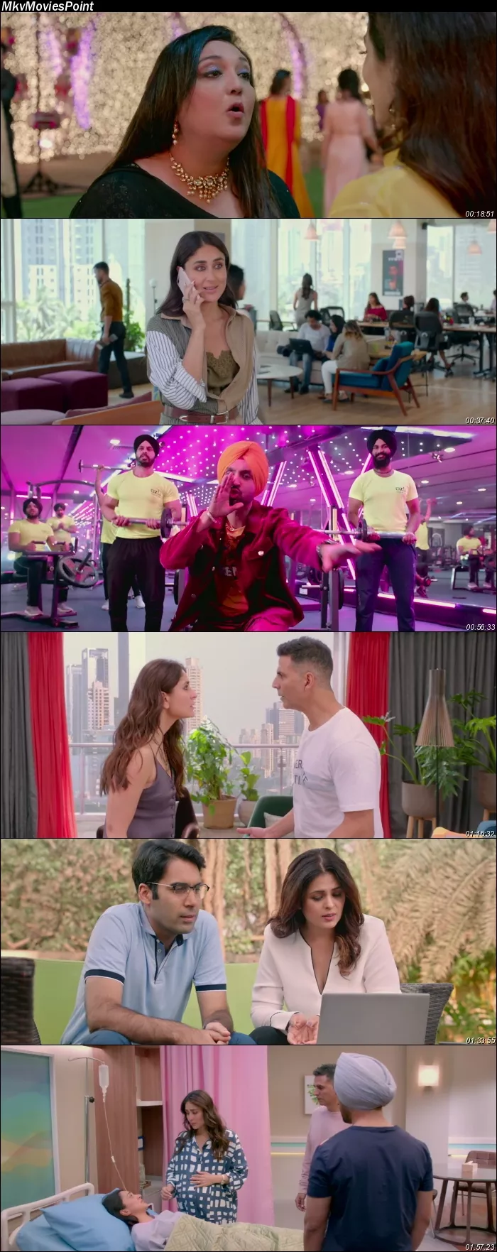 Good Newwz (2019) Hindi HDRip 1080p 720p 480p Full Movie Screenshot